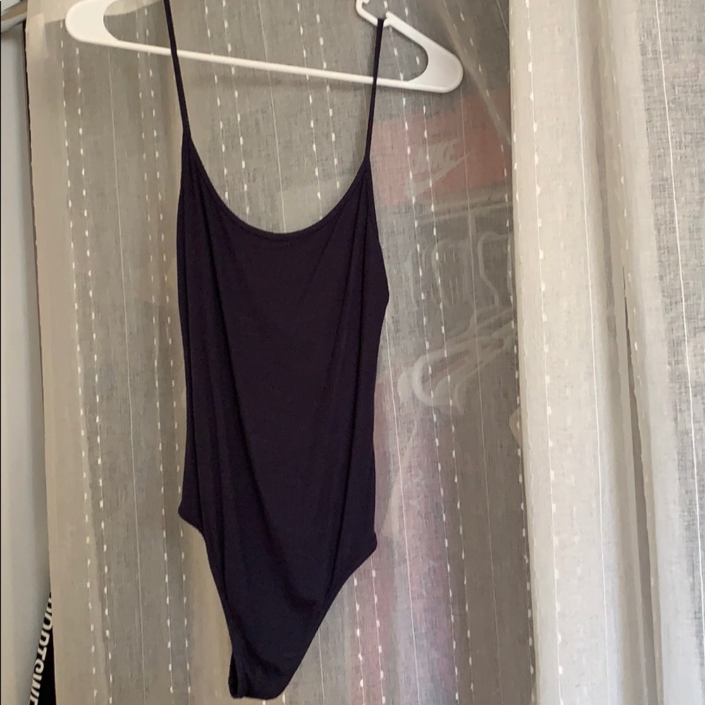 Dark blue one thong piece